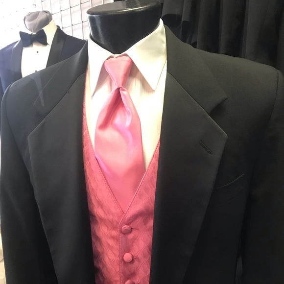 Spectrum Tie and Vest Set - Picture 2 of 4